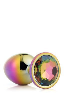 Dt21783 Райдужна анальна пробка GLEAMING LOVE MULTICOLOUR PLUG LARGE
