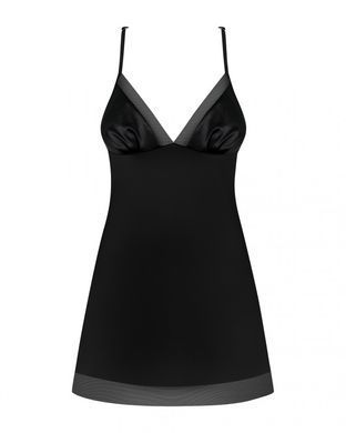 Сорочка Obsessive Alifini chemise & thong black L/XL