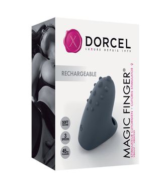 Вібратор на палець Dorcel MAGIC FINGER перезаряджається, Черный