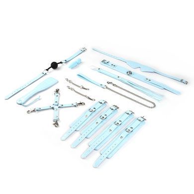 БДСМ-набор для начинающих Liebe Seele Macaron 9pcs Bondage Kit-Mint, 9 предметов, миниванд