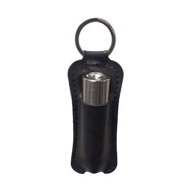 Вибропуля PowerBullet First-Class Bullet 2.5&Prime; with Key Chain Pouch, Gun Metal, 9 режимов вибрации, Серебристый/черный