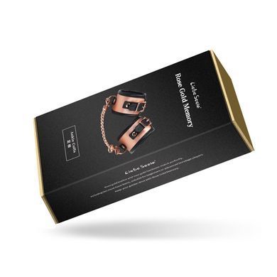 Поножья Liebe Seele Rose Gold Memory Ankle Cuffs, натуральная кожа, розовое золото