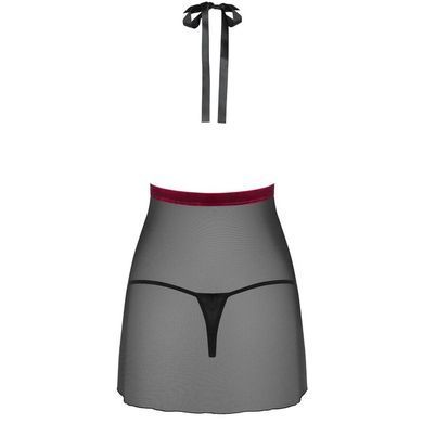 Пеньюар Obsessive Rossita чорний, S/M