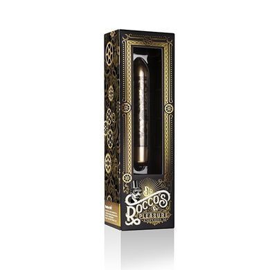 Вибропуля Rocks Off Dr Roccos RO90 Halcyon Daze в стиле стимпанк, 10 режимов работы, на батарейке, Золотистый