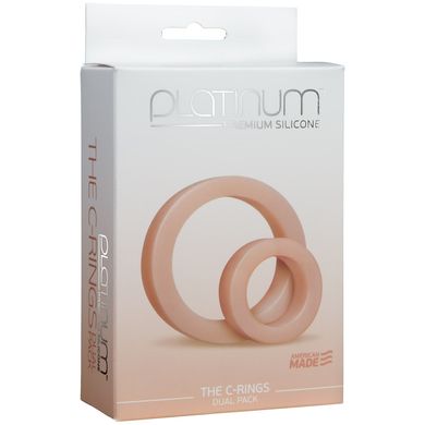 Набор эрекционных колец Doc Johnson Platinum Premium Silicone - The C-Rings - White