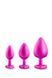 Набор анальных пробок LUXE BLING PLUGS TRAINING KIT PINK