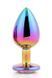 Dt21783 Райдужна анальна пробка GLEAMING LOVE MULTICOLOUR PLUG LARGE