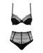 Сексуальний комплект Obsessive Sharlotte 2-pcs set black S/M