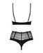 Сексуальний комплект Obsessive Sharlotte 2-pcs set black S/M