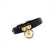 Нашийник-чокер з кільцем шкіряний Leather Cosplay Choker UPKO, розмір M