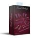 Набір Feral Feelings BDSM Kit 7 Burgundy, наручники, поножі, конектор, маска, паддл, кляп, затискачі