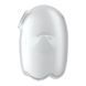 Вакуумний кліторальний стимулятор з вібрацією Satisfyer Glowing Ghost White, світиться в темряві