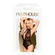 Боди с глубоким декольте и высокими трусиками Penthouse - Toxic Powder Black L/XL, Черный