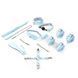БДСМ-набор для начинающих Liebe Seele Macaron 9pcs Bondage Kit-Mint, 9 предметов, миниванд