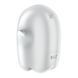 Вакуумний кліторальний стимулятор з вібрацією Satisfyer Glowing Ghost White, світиться в темряві