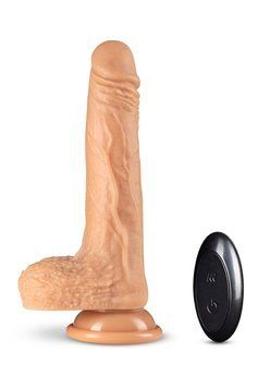 Реалистичный вибратор с пультом DR. SKIN SILICONE DR. GREY 7 INCH THRUSTING