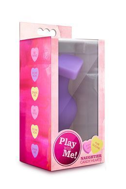 Анальна пробка PLAY WITH ME CANDY HEART FUCK ME PURPLE