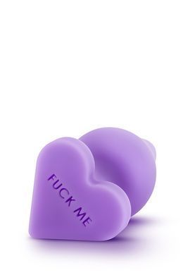 Анальна пробка PLAY WITH ME CANDY HEART FUCK ME PURPLE