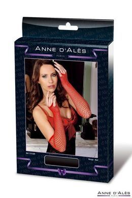 Мітенки сітка Anne De Ales Red, Червоний