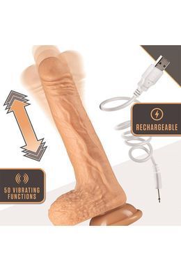 Реалистичный вибратор с пультом DR. SKIN SILICONE DR. GREY 7 INCH THRUSTING
