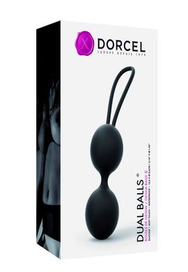 Вагінальні кульки Dorcel Dual Balls Black, діаметр 3,6 см, вага 55гр