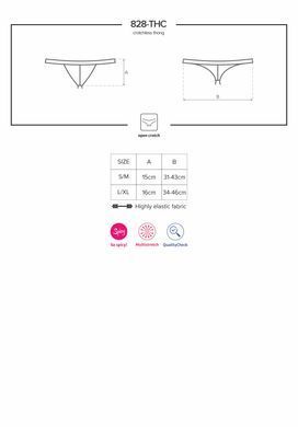 Нав'язливий 828-THC-1 Crottchless Thong L/XL