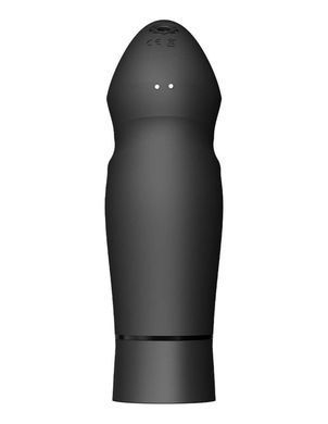 Компактная смарт секс-машина Zalo &ndash; Sesh Obsidian Black, 2 насадки, пульт ДУ, кристалл Swarovski