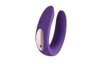 Вибратор для пар Satisfyer Double Plus с двумя моторчиками, Фиолетовый