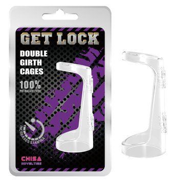 Эрекционное&nbsp;кольцо&nbsp;Chisa Get&nbsp;Lock&nbsp;Double&nbsp;Girth&nbsp;Cages
