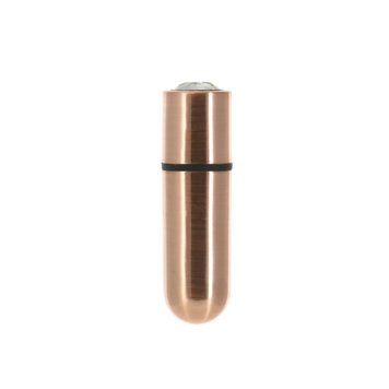 Вибропуля PowerBullet First-Class Bullet 2.5&Prime; with Key Chain Pouch, Rose Gold, 9 режимов вибрации, Розовое золото