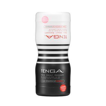 Мастурбатор Tenga Dual Sensation Cup EXTREMES, двухсторонний, 2в1 &mdash; нежная и жесткая стимуляция