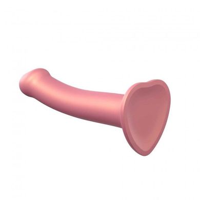 Насадка для страпона Strap-On-Me Mono Density Dildo Rose M, диам. 3,3см, однослойный силикон, гибкий