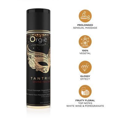 Массажное масло Orgie &ndash; Tantric Divine Nectar (200 мл), для тантрического массажа, увлажнение
