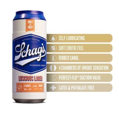Мастурбатор Schag&rsquo;s by Blush - Luscious Lager Masturbator - Frosted