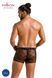 Мужские прозрачные боксеры Passion Short James XXL/XXXL, черные, сетка