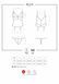 Сатиновый кружевной корсет Obsessive 810-COR-2 babydoll & thong L/XL, белый, корсет, танга
