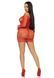 Сукня-сітка з сердечками Leg Avenue Heart net mini dress Red, зав&rsquo;язки, відкриті плечі, one size