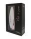 Люксовый вакуумный стимулятор Satisfyer Luxury Pret-a-Porter White со вставкой из кожи, Белый