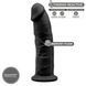 Фаллоимитатор SilexD Oscar Black (MODEL 2 size 9in), двухслойный, силикон + Silexpan, диаметр 5,4см