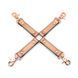 Хрестовина для фіксації Liebe Seele Rose Gold Memory Hog Tie, натуральна шкіра, рожеве золото