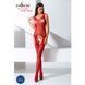 Бодистокинг Passion BS061 red, комбинезон, имитация чулок, Красный