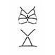 Бюстгальтер-стрепи ARMANDA BRA black S/M - Passion Exclusive