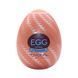 Мастурбатор-яйце Tenga Egg Spiral, щільний TPE, пробник лубриканту 5 мл