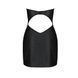 Мини-платье из экокожи CELINE CHEMISE black XXL/XXXL &mdash; Passion: шнуровка, трусики в комплекте