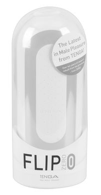 Мастурбатор Tenga Flip Zero White, змінна інтенсивність стимуляції, розкладний