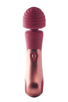 Вібратор мікрофон Dream Toys Dinky Curved Wand Jacky O бордовий