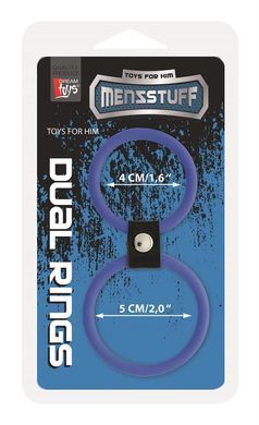 Кольцо двойное MENZSTUFF DUAL RINGS, BLUE