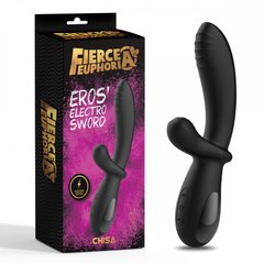 Вібратор кролик з електростимуляцією Chisa Fierce Euphoria Eros'electro Sword 