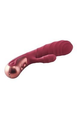 Подвійний вібратор рельєфний Dream Toys Dinky Duo Vibrator Jimmy K, бордовий