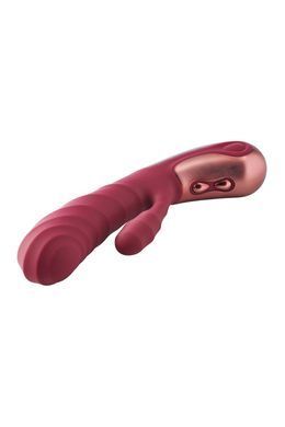 Подвійний вібратор рельєфний Dream Toys Dinky Duo Vibrator Jimmy K, бордовий